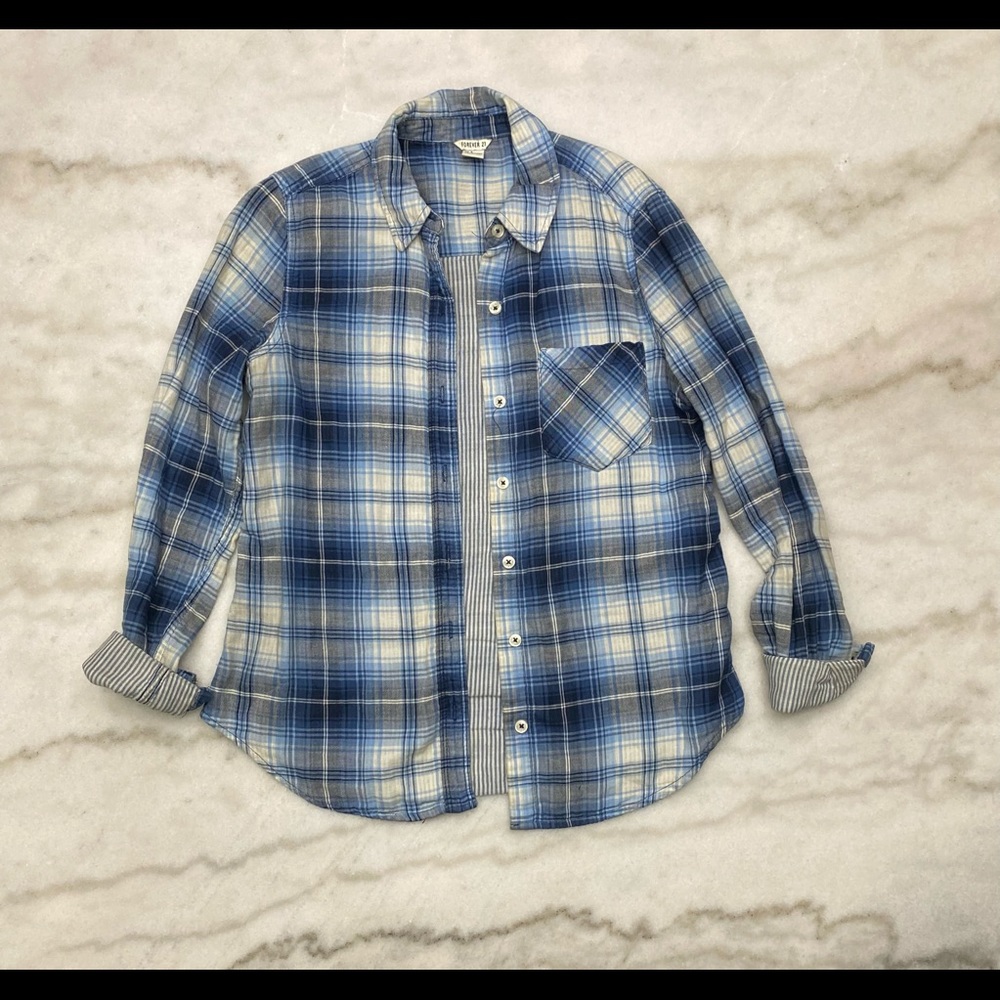 EUC Women’s Plaid Button Up Long Sleeve